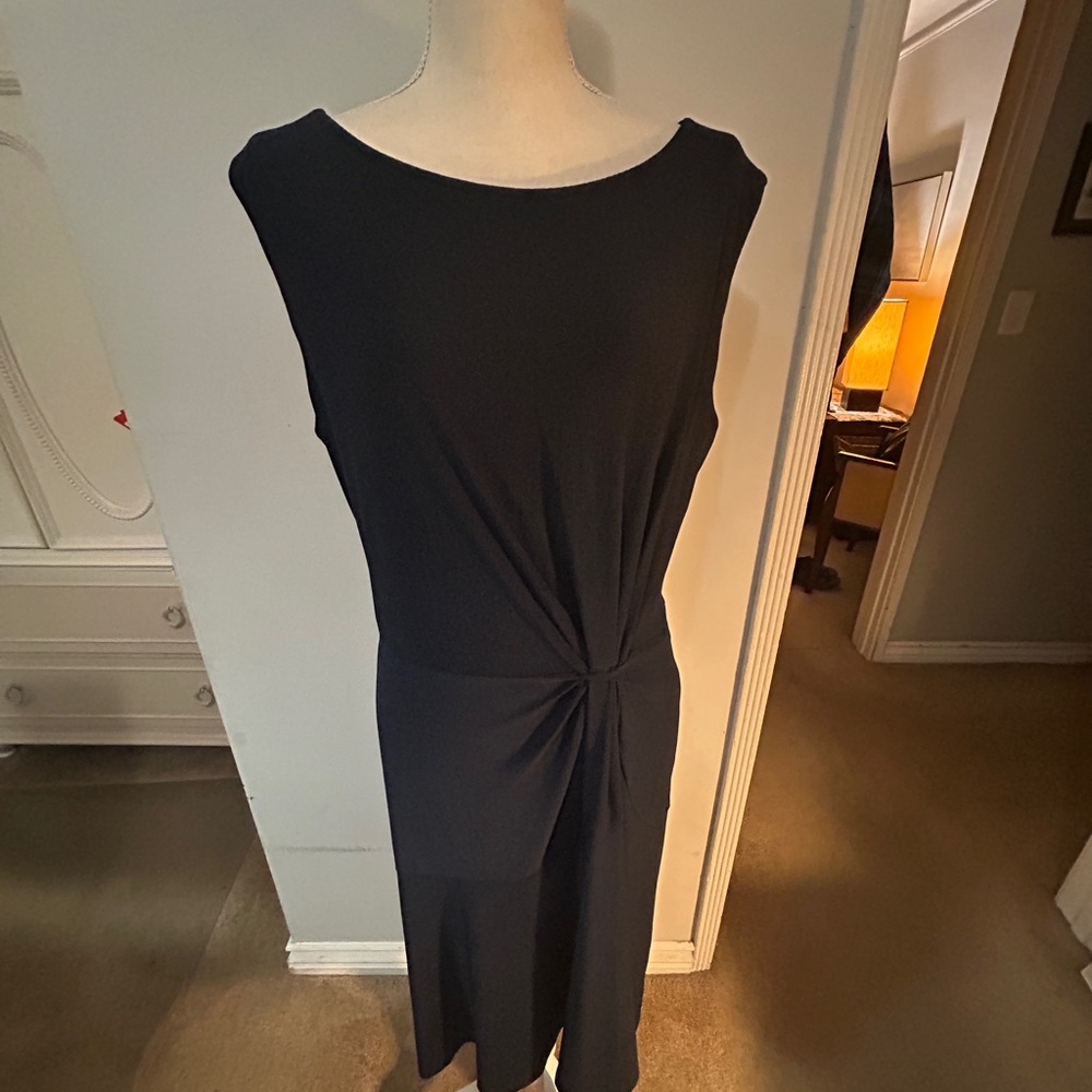 Lane Bryant Navy Blue Midi Dress